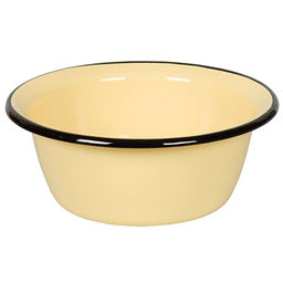 Миска эмалированная 800мл, д16,5см, h6,5см, кремовый (Россия)