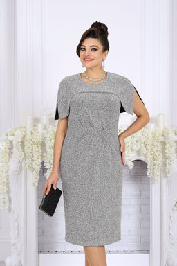 Платье Ninele 7524 серебро  фото 4