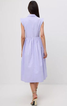 Платье хлопок OD-796-3 сиреневое OD-796-3