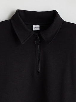 K?z ?ocuk Polo Yaka Soft Touch Sweatshirt