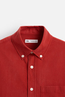 LYOCELL - COTTON SHIRT - Zara фото 9