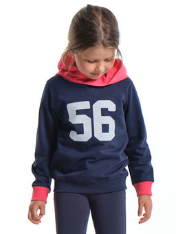 Толстовка для девочки UD 2066 антра/кор