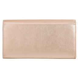 Итальянский большой женский кожаный кошелек DuDu серии Gandia | золотистый пэчворк - Dudubags фото 6