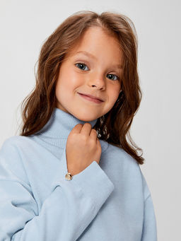 ACOOLA / Свитер детский для девочек Leila голубой  фото 5