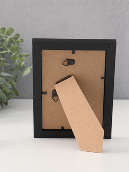 Фоторамка для фото 10×15 см, с паспарту (7×10 см), Anna, МДФ, чёрный (пластиковый экран)