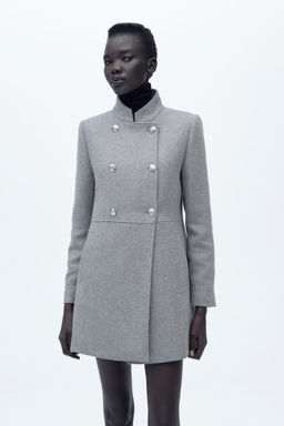 WOOL DOUBLE-BREASTED COAT - Zara фото 3