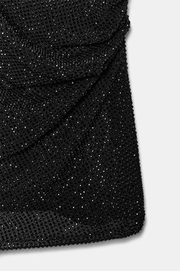 HALTER TOP WITH RHINESTONES - Zara фото 9