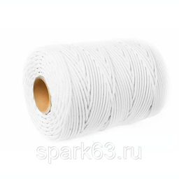 Шнур плетеный Стандарт d 8мм 10м белый (евромоток)