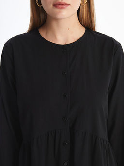 Bisiklet Yaka Elbise