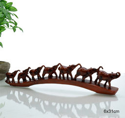 Статуэтка Слоны на бивне / QD1052 /уп 72/