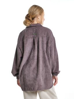 Вельветовая рубашка для девочки 22-7364 бежевый - Mini maxi фото 29