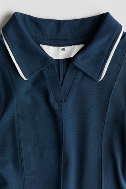 Vestido polo de pique con nesgas - H&m фото 2