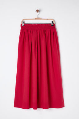 TRENDYOLMILLA Beyaz Klos Maxi Beli Lastikli Dokuma Etek TWOSS25ET00017 фото 10