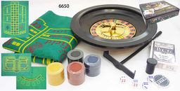 Набор игровой фишки, карты, рулетка, кости, сукно / 6650 /уп 8/ - ГалеонТрейд фото 8