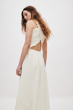 Vestido fruncido en popelina - H&m фото 8