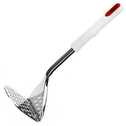Премьера Картофелемялка из нержавеющей стали 8х7см, пластмассовая ручка 20см (Россия)