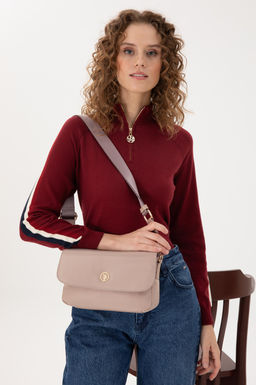 Женская бежевая сумка через плечо Неожиданная скидка в корзине