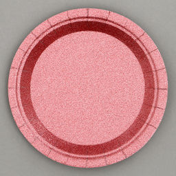 Цена за 4 шт. Тарелки бумажные «Блёстки», 6 шт., цвет бордовый