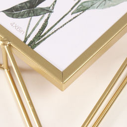 Фоторамка для фото10?15 см Звезда, металл, золотистая, 29?4?26.3 см