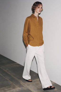ZW COLLECTION 100% LINEN SHIRT - Zara фото 23