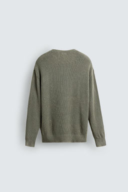 RIBBED WASHED SWEATER - Zara фото 9