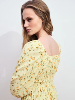 Платье миди с цветочным принтом / Zarina  фото 7