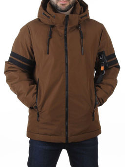 D6821 BROWN Куртка мужская зимняя (200 гр. холлофайбер)