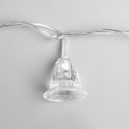 Гирлянда Нить 5 м с насадками Колокольчики, IP20, прозрачная нить, 20 LED, свечение мульти (RG/RB), мигание, 220 В - Luazon lighting фото 3