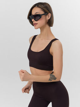 Топ женский спортивный коричневый - Mark formelle фото 6