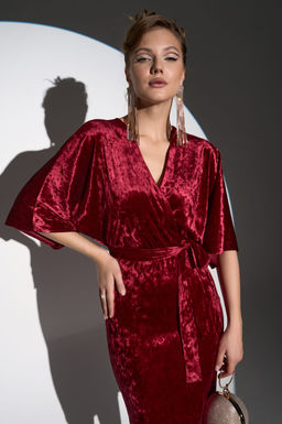 Платье Нимфа (Бордовый) - Эльза фото 11