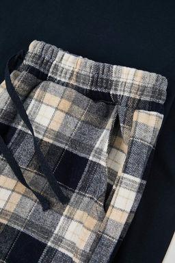 Kahverengi Regular Ekose / Kareli Homewear Pijama Tak?m? TMNAW26PT00061 - Trendyolmilla фото 6