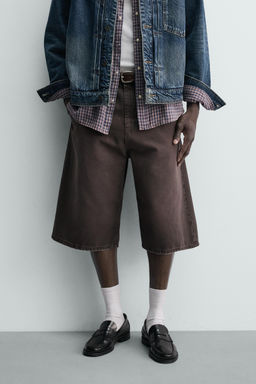 BERMUDA DENIM RELAXED FIT / Marr?n