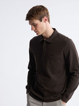 Polo Yaka Erkek Sweatshirt