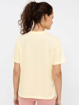 Однотонная свободная футболка желтого цвета - Mark formelle фото 2
