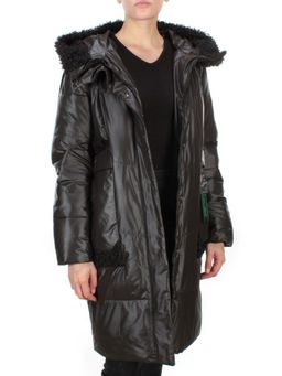 21-985 BLACK Пальто зимнее женское AIKESDFRS (200 гр. холлофайбера) - Fashion фото 6