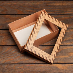 Цена за 5 шт. Коробка складная, крышка-дно, с окном Подарок от Деда Мороза 21 х 15 х 7 см - UPAK LAND фото 3