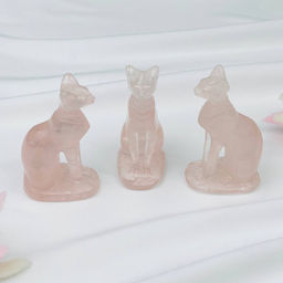 Статуэтка Кошка из Розового кварца