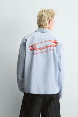 Рубашка Zara CAMISA RAYAS в полоску