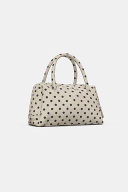 PRINTED SPLIT SUEDE BOWLING BAG - Zara фото 7