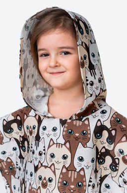 Халат-пончо детский вафельный Happy Fox Home  фото 24