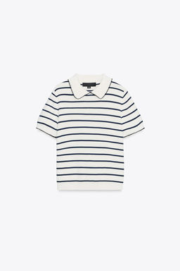 KNIT TOP WITH PIPING - Zara фото 7