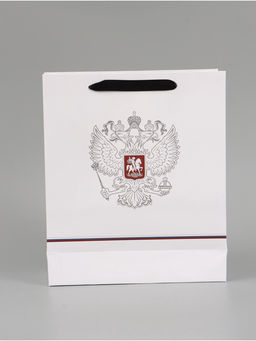 Цена за 2 шт. Пакет подарочный «Россия», 25.5×30×9 см