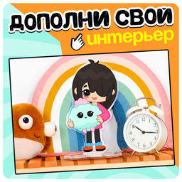 Фигурка на подставке Токи боки: Нари с наклейками, акриловая, 7.3 см