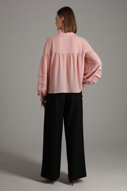 Блуза NIKVA н414-2 пудра  фото 2
