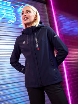 Женская мембранная куртка виндстоппер на флисе Azimuth Сияние 124/23983_709 Темно-Синий  фото 4