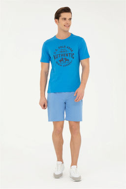 Мужские темно-синие вязаные шорты - U.s. polo assn фото 3