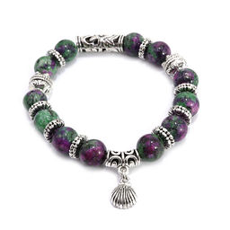 Браслет Пандора Цоизит оберег на богатство и удачу d-10мм