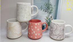 Кружка 550 мл Цветы Абстракция/ SY7700 /уп 48/