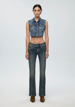 Tibby Iconic Z?mbal? Z?mparal? Indigo Mavisi Jean Yelek фото 3