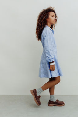 STRIPED SHIRT DRESS